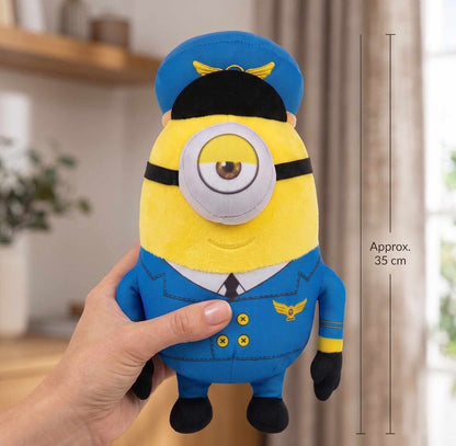 Captain OneEye Buddy Plush Toy – Cute Pilot Soft Toy for Kids, 35cm Stuffed Doll, Soft & Huggable Gift for Boys, Girls & Babies