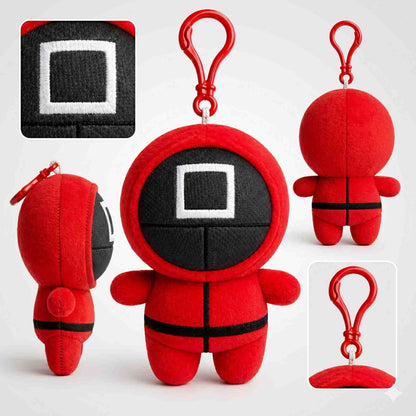 Riko the Red Guard Plush Keychain – Cute Mini Soft Toy Keyring | Backpack Charm | Gift for Kids & Fans(19CM)