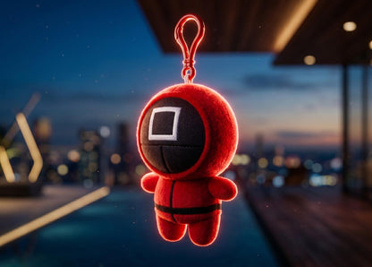 Riko the Red Guard Plush Keychain – Cute Mini Soft Toy Keyring | Backpack Charm | Gift for Kids & Fans(19CM)