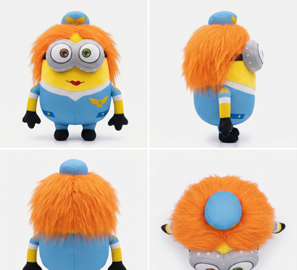 Bella the Pilot Plush Toy – Cute Yellow Cartoon Soft Stuffed Doll for Kids, Cuddly Soft Toy Gift for Babies & Children