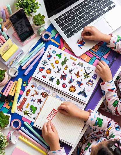 Avengers Sticker Book for Kids | 250+ Superhero Stickers | Iron Man, Captain America, Hulk, Thor, Spider-Man, Black Panther & Groot Sticker Collection