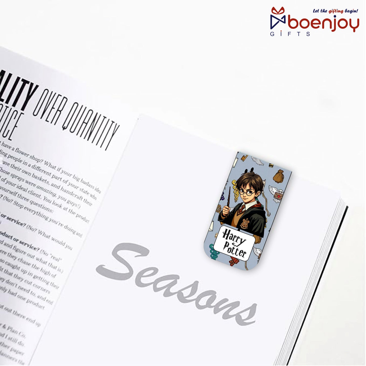 Harry Potter Bookmark Set of 10-8 Magnetic Bookmarks + 2 Paper Bookmarks for Book Lovers, (11 x 2.9 cm)