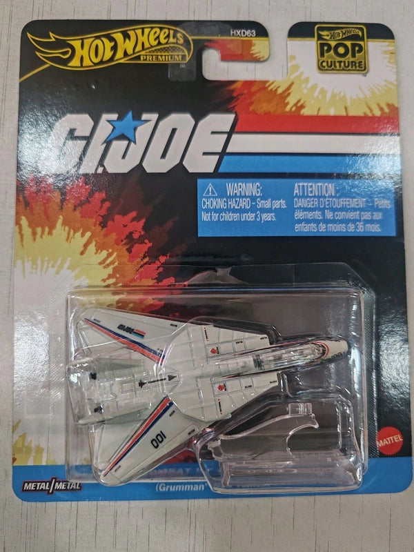 Hot wheels Premium | G.I.JOE| COMBAT JET SKYSTRIKER| Grumman* F-14 Tomcat