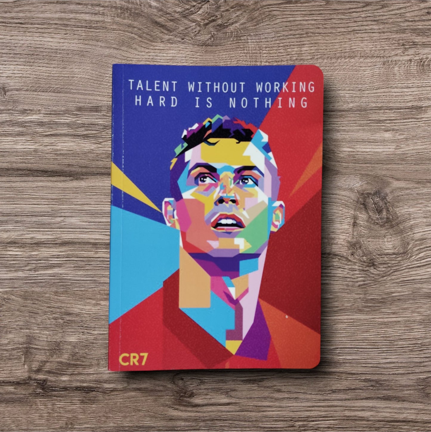 Cristiano Ronaldo CR7 Motivational Notebook – Hard Work & Talent Journal