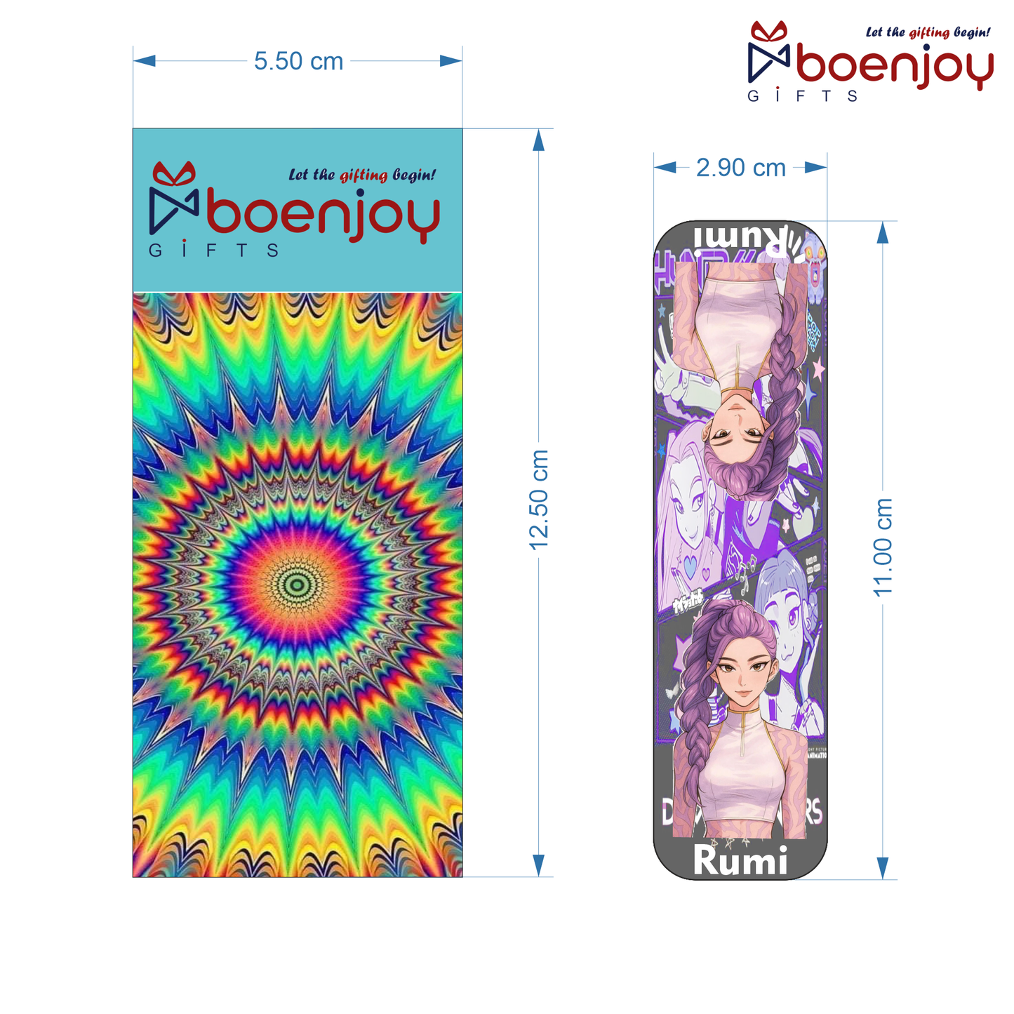 Kpop Demon Hunters Bookmark Set of 10-8 Magnetic Bookmarks + 2 Paper Bookmarks for Book Lovers, (11 x 2.9 cm)