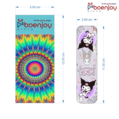 Kuromi Bookmark Set of 10-8 Magnetic Bookmarks + 2 Paper Bookmarks for Book Lovers, (11 x 2.9 cm)
