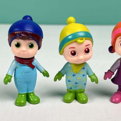 CoComelon 4-Piece Action Figure Toy Set – JJ, Cody, Nina & Bingo Dog for Kids