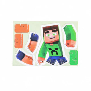 Mini Minecraft Character Puzzle Set – DIY 3D Pixel Figures | 25 Mini Character Models