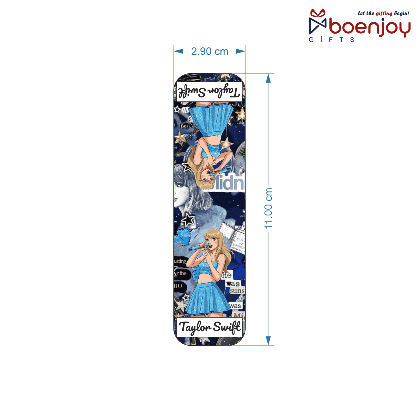 Pop Icon Bookmark Set of 10-8 Magnetic Bookmarks + 2 Paper Bookmarks for Book Lovers, (11 x 2.9 cm)