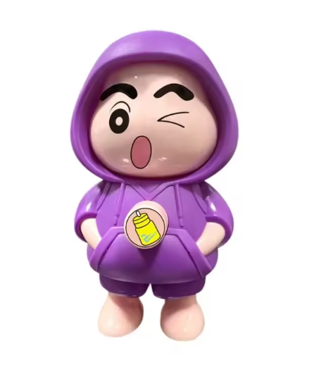 Cute Hoodie Baby Keychain Figurine – Winking & Angry Expressions | Collectible Toy & Bag Charm (Green, Purple, Yellow)