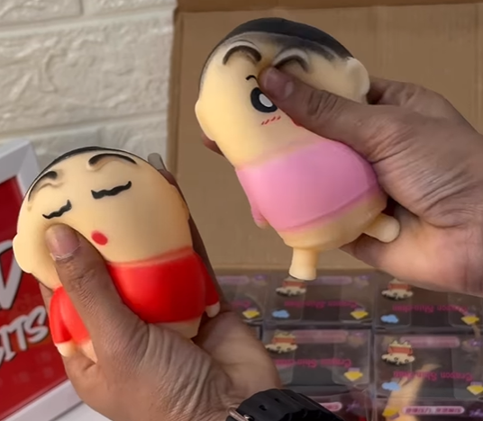Shinchan Squishy Toy – Cute & Fun Stress Reliever
