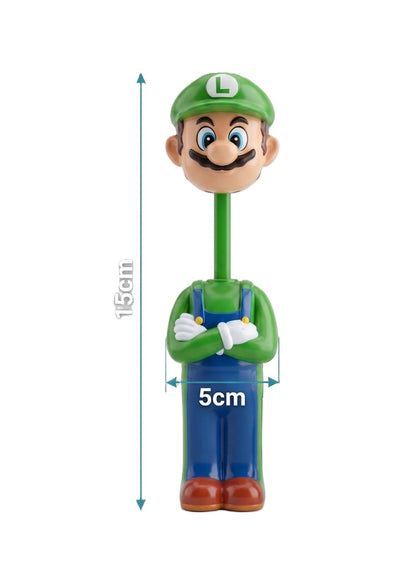 Mario Character Kids Toothbrush with Protective Cap | Soft Bristles Cartoon Travel Toothbrush | Portable Dental Brush for Kids