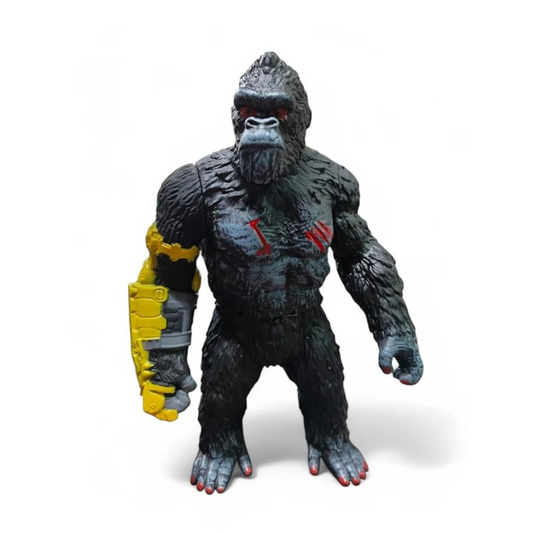 King Kong Action Figure – 26 cm Movable Gorilla Figure with Mechanical Arm, Poseable Body & Hand Movements