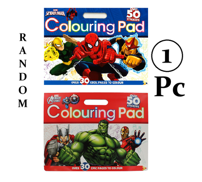 Marvel Spider-Man Colouring Pad for Kids | 30+ Colouring Pages & 50+ Stickers | Creative Activity Book