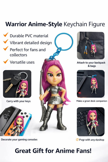 K Pop Demon Hunters Surprise Keychain | Random Anime Style Figure Key Ring Collectible Gift