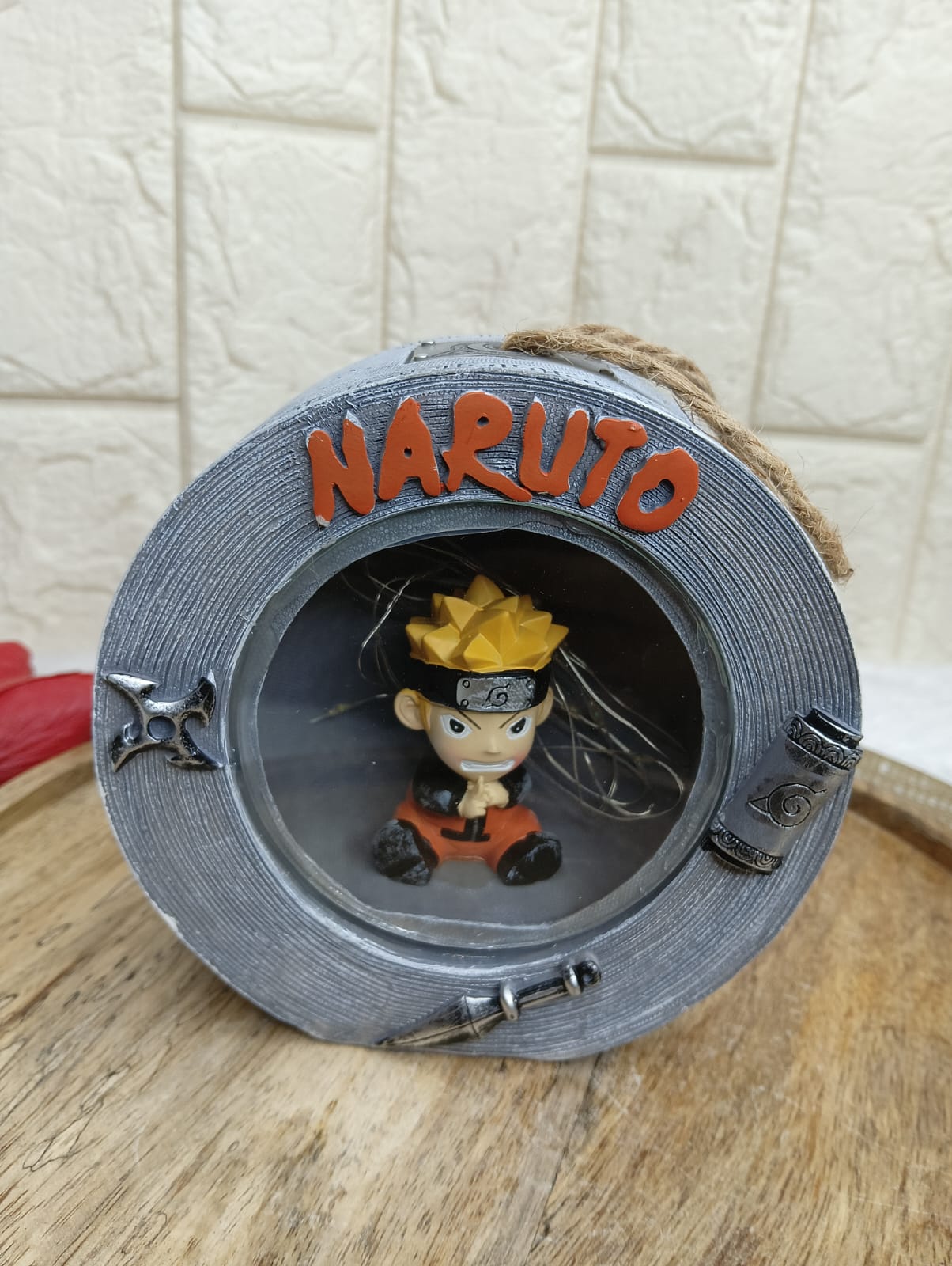 Naruto Anime Barrel Lamp – Shinobi Night Light for Home Décor | 14 cm