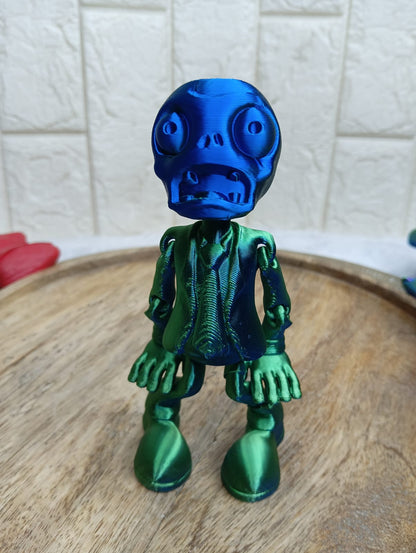 Colorful Plastic Zombie Figurine – Unique Collectible Decor