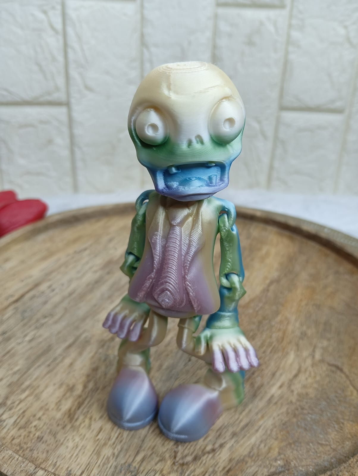 Colorful Plastic Zombie Figurine – Unique Collectible Decor