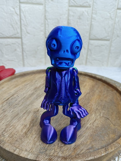 Colorful Plastic Zombie Figurine – Unique Collectible Decor