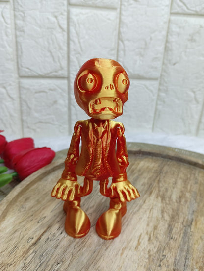 Colorful Plastic Zombie Figurine – Unique Collectible Decor