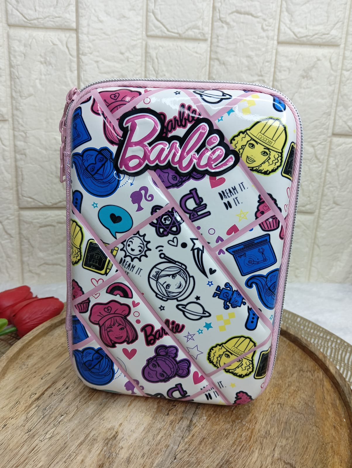 High-Quality Barbie EVA Pencil Pouch – Stylish & Durable for Kids & Barbie Lovers