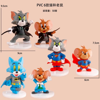 Tom & Jerry Superhero & Wizard Collection | Set of 2 Collectible Figurines