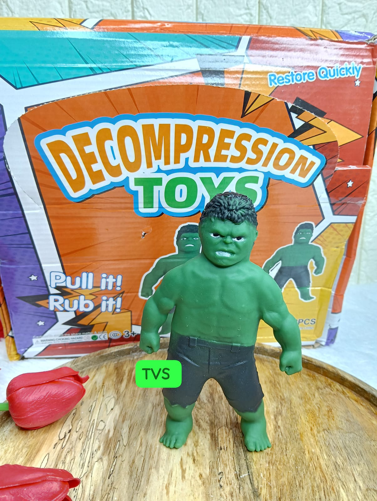 Mighty Green Smash Hero Stress Relief Toy – Decompression Action Figure