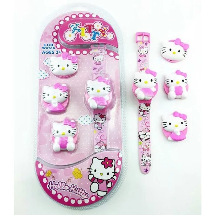 3 PCS Digital Watch Set for Kids – Cute Mix Design with Triple Top Dial