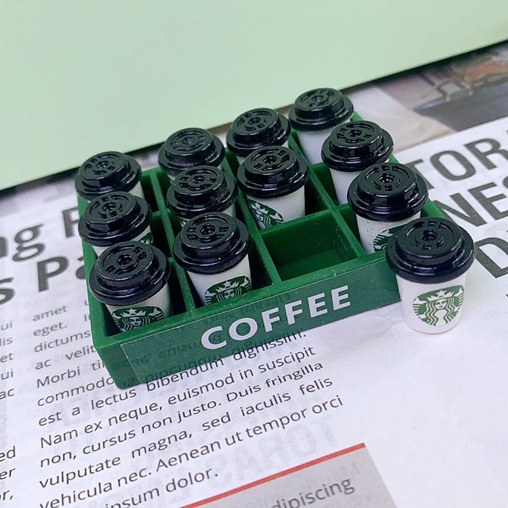 Miniature Drink Crate – Tiny Bottle Set for Dollhouses, Décor & Collectors