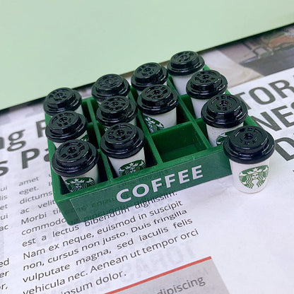 Miniature Drink Crate – Tiny Bottle Set for Dollhouses, Décor & Collectors