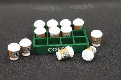 Miniature Drink Crate – Tiny Bottle Set for Dollhouses, Décor & Collectors