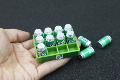 Miniature Drink Crate – Tiny Bottle Set for Dollhouses, Décor & Collectors