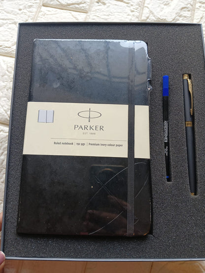 Parker Pen Set with Diary – Premium Ball & Roller Pen Combo in Elegant Gift Box