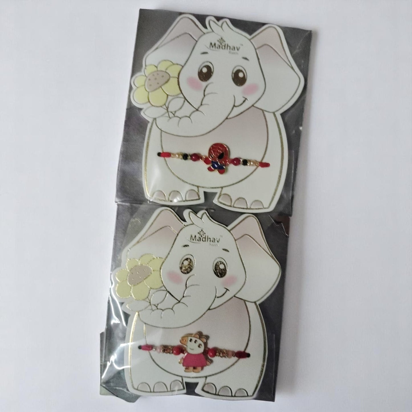 Spiderman & Peppa Kids Toy Rakhi Set of 2 – Fun & Colorful Cartoon Rakhis