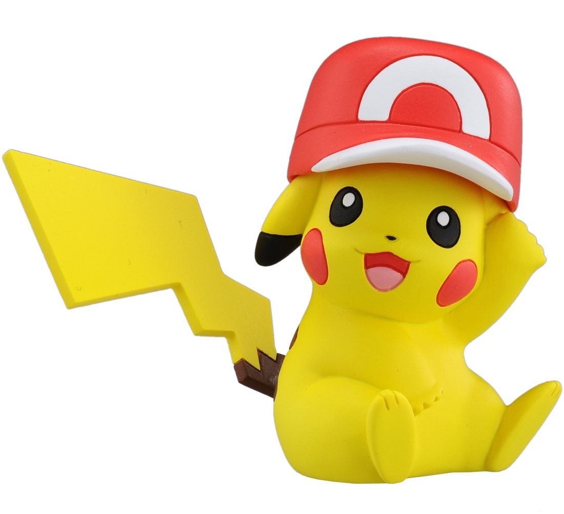 Pokemon Pikachu Mini Figure with Cap | Cute Cartoon Collectible Toy | Desk Decor | Kids Gift | 6 cm Figure