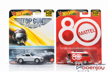 Hot Wheels Premium Die-Cast Cars Set | Top Gun Maverick Porsche 911 + Mattel 80 Van | Collectible Metal Cars|COD NOT AVAILABLE