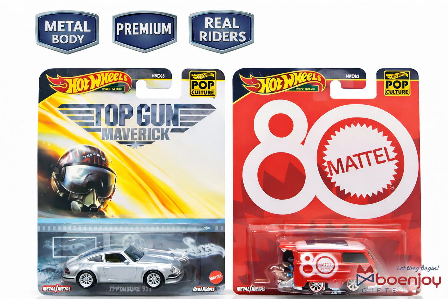 Hot Wheels Premium Die-Cast Cars Set | Top Gun Maverick Porsche 911 + Mattel 80 Van | Collectible Metal Cars|COD NOT AVAILABLE