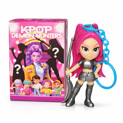 K Pop Demon Hunters Surprise Keychain | Random Anime Style Figure Key Ring Collectible Gift