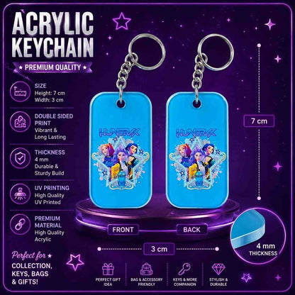 K-Pop Demon Hunters Inspired Ultimate Fan Combo Pack | Acrylic Standee, Magnetic Bookmarks, Keychain, Fridge Magnets & Sticker Sheets