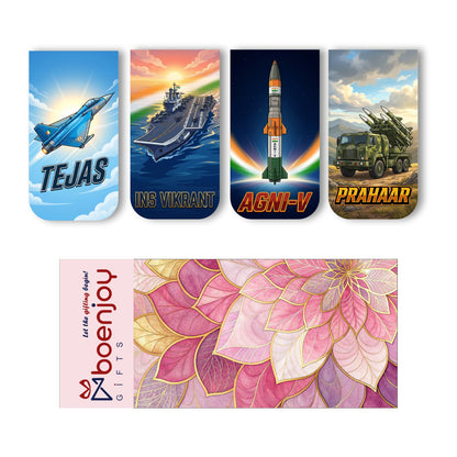 Defence Warriors Bookmark Set of 10-8 Magnetic Bookmarks + 2 Paper Bookmarks for Book Lovers, Aesthetic Bookmarks, Magnetic Bookmarks for Readers (11 x 2.9 cm)