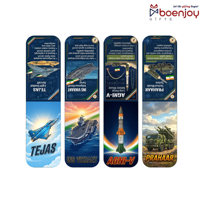 Defence Warriors Bookmark Set of 10-8 Magnetic Bookmarks + 2 Paper Bookmarks for Book Lovers, Aesthetic Bookmarks, Magnetic Bookmarks for Readers (11 x 2.9 cm)