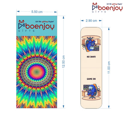 Amoung Us Bookmark Set of 10-8 Magnetic Bookmarks + 2 Paper Bookmarks for Book Lovers, Aesthetic Bookmarks, Magnetic Bookmarks for Readers (11 x 2.9 cm)