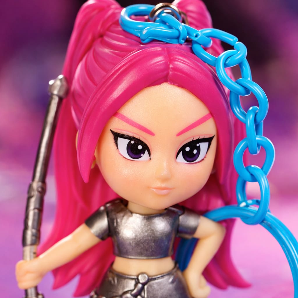 K Pop Demon Hunters Surprise Keychain | Random Anime Style Figure Key Ring Collectible Gift
