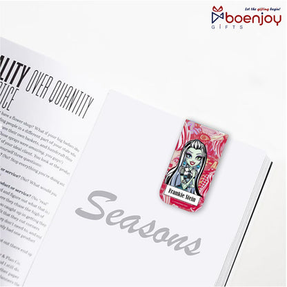 Monster High Bookmark Set of 10-8 Magnetic Bookmarks + 2 Paper Bookmarks for Book Lovers, (11 x 2.9 cm)