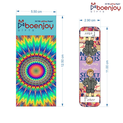 Secret Seven Bookmark Set of 10-8 Magnetic Bookmarks + 2 Paper Bookmarks for Book Lovers, (11 x 2.9 cm)