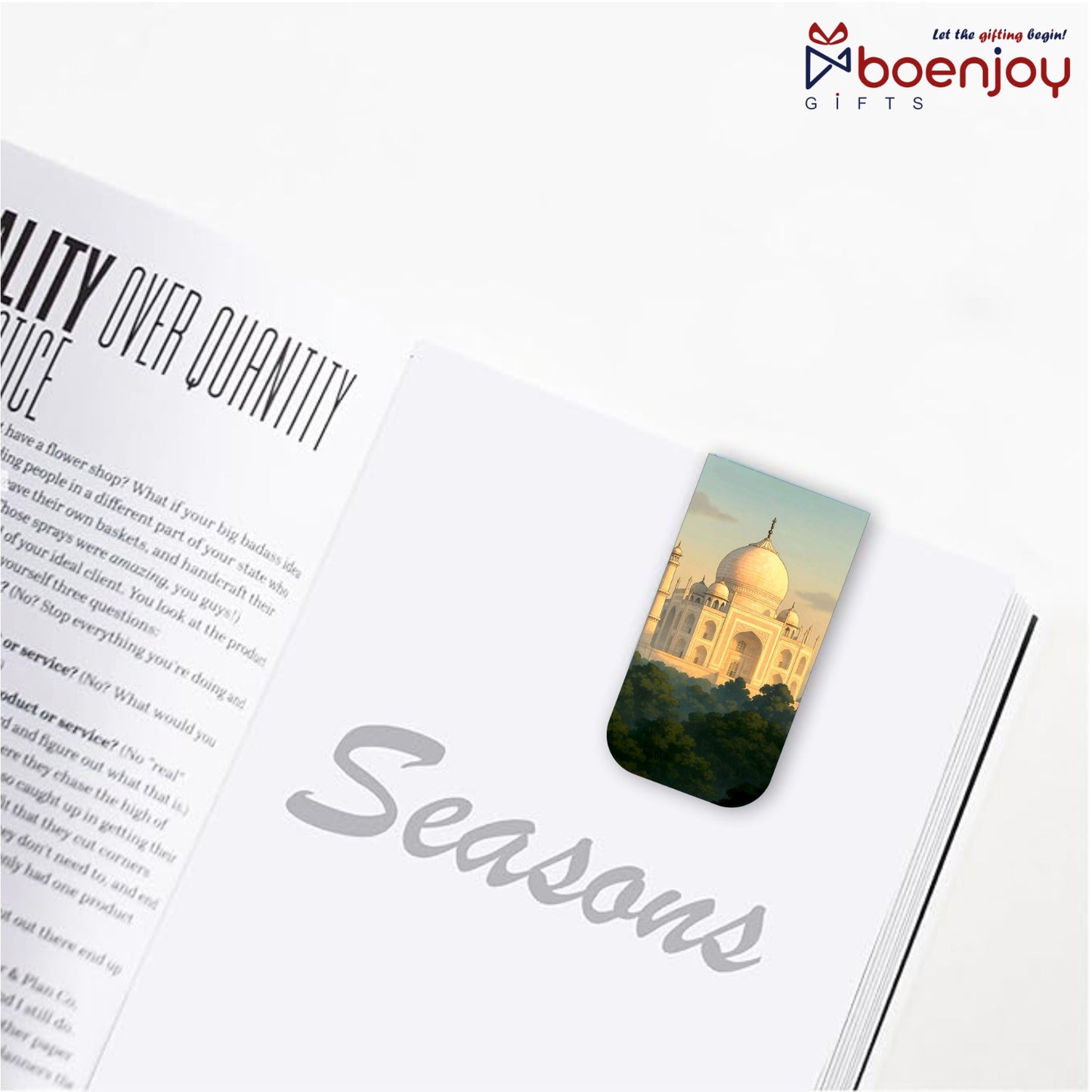 Indian Monuments Bookmark Set of 10-8 Magnetic Bookmarks + 2 Paper Bookmarks for Book Lovers, (11 x 2.9 cm)