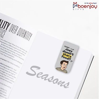 Friends Quotes Bookmark Set of 10-8 Magnetic Bookmarks + 2 Paper Bookmarks for Book Lovers, (11 x 2.9 cm)