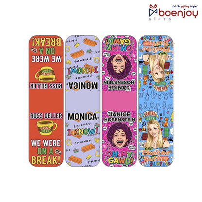 Friends Quotes Bookmark Set of 10-8 Magnetic Bookmarks + 2 Paper Bookmarks for Book Lovers, (11 x 2.9 cm)