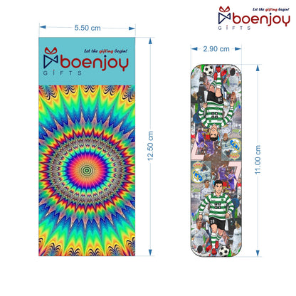 Ronaldo Bookmark Set of 10-8 Magnetic Bookmarks + 2 Paper Bookmarks for Book Lovers, (11 x 2.9 cm)