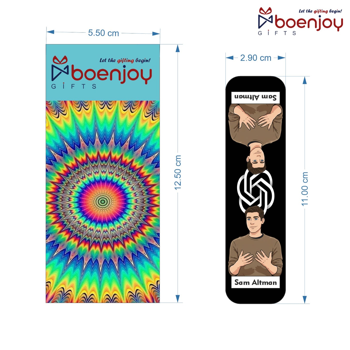 Tech Icon Bookmark Set of 10-8 Magnetic Bookmarks + 2 Paper Bookmarks for Book Lovers, (11 x 2.9 cm)